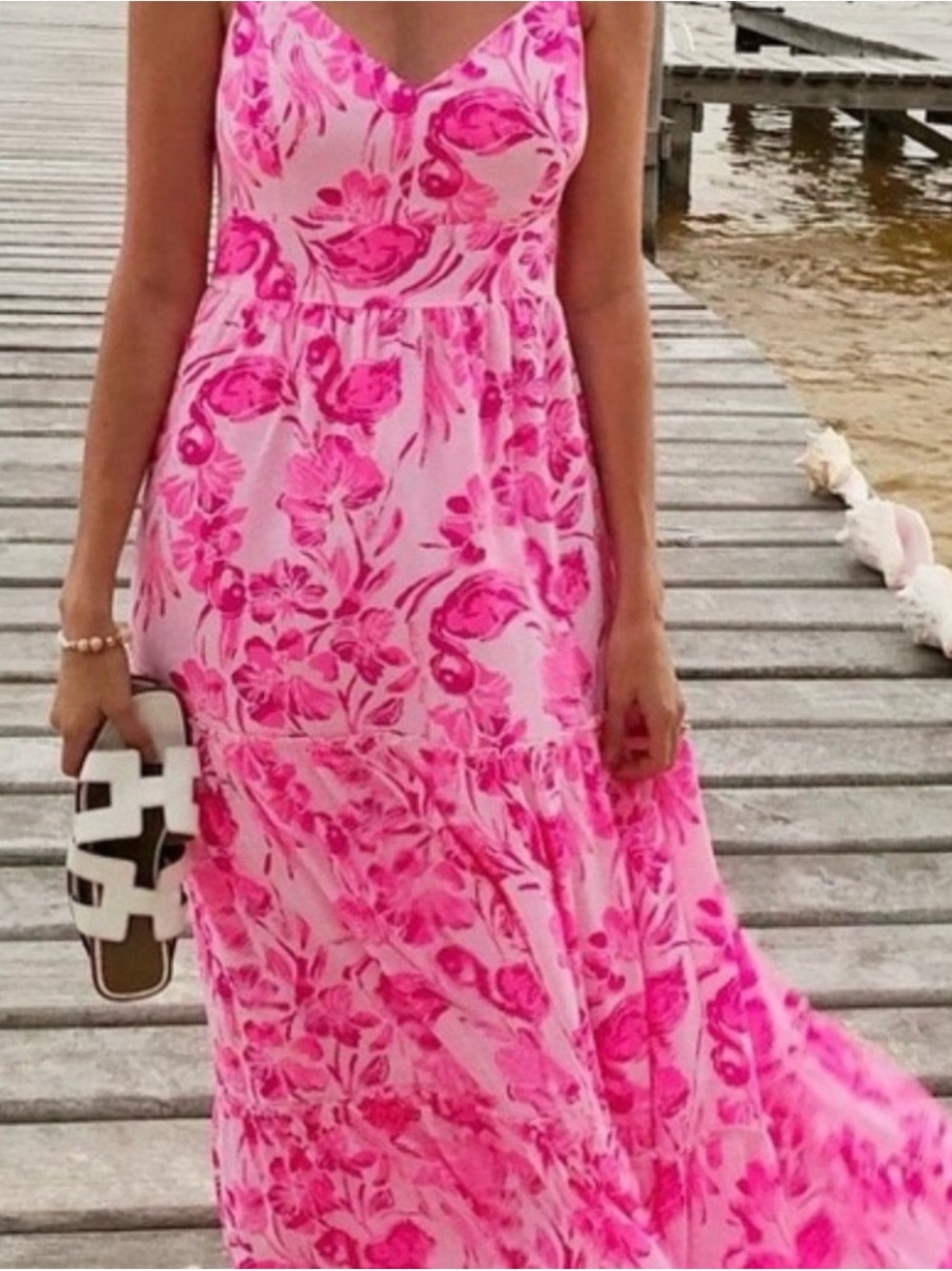 Lilly Pulitzer Melody Maxi Floral V-Neck Dress